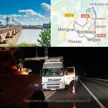 Dépannage tous poids lourds Bordeaux