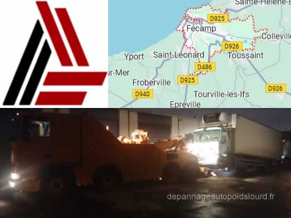 Dépannage poids lourds région Fécamp 