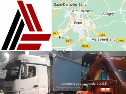 Dépannage poids lourds région Sens